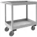 Durham Mfg® Stock Cart w/ 2 Shelves, Stainless Steel, 1200 lb. Capacity, 42"L x 24-1/8"W x 35"H