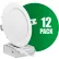 DEL encastrable Qplus™ Slim Panel, 13 W, 1 050 lumens, 3 000 K, 6" de diamètre, blanc, lot de 12