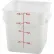 Boîte de rangement carrée WinCo®, 10-13/16" de longueur x 8-13/16" de largeur x 9" de hauteur, blanche - Lot de 12