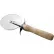 Winco PWC-4 Diameter Blade Pizza Cutter with Wooden Handle - Pkg Qty 12