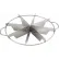 Emporte-pièces pour tartes Winco SCU-8 en acier inoxydable - Lot de 6