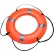 Bouée de sauvetage Datrex DX024RD avec sangle, homologuée USCG/TC, orange, 24 pouces