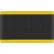 Global Industrial™ Diamond-Plate Anti Fatigue Mat, 15/16" Thick, 3'W x 6'L, Black/Yellow
