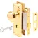 Serrure à mortaiser à clé de style victorien plaquée laiton Prime-Line®, E 2293