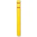 Housse pour borne Post Guard® CL1385D, 4-1/2" de diamètre x 52" de hauteur, jaune avec bande rouge