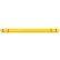 Barre de dégagement Height Guard™, 7" de diamètre x 96" de longueur, jaune avec ruban rouge, sans graphisme, HTGRD796YRNG