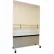 Miroir sans verre Ultra-Safe™ avec socle à roulettes mobile, modèle vertical, 48" de largeur x 72" de hauteur