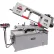 Scie à ruban métallique pivotante à vitesse variable King Industrial® 10" x 18", 600 V, triphasée