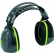 Delta Plus Interlagos Non-foldable Hearing Protector, NRR 28 dB, Black/Lime