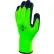Gants d'hiver en acrylique Delta Plus, paume enduite de mousse de latex, taille M, vert fluorescent - Lot de 12