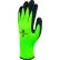 Gants d'hiver Delta Plus avec revêtement en mousse de latex, taille XL, vert fluorescent - Lot de 12