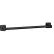 Porte-serviettes rond ASI® à fixation murale, 24" de large, noir mat