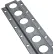 Rail logistique horizontal Kinedyne® série F à trous crantés de 1 pouce, 10 pieds, galvanisé, argenté