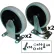 Kit de roulettes pivotantes/à plaque rigide Rubbermaid® de 5 pouces, avec matériel de fixation