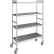 Fermod® Mobile Shelving Starter Unit, 4 Shelves, 64"L x 14"W x 71"H