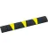 Ralentisseur en caoutchouc Plasticade®, 72" de long, noir à bandes jaunes