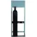 Rack pour station de traitement, 27 3/4" de largeur x 10 1/2" de profondeur x 72" de hauteur, capacité de 2 cylindres