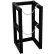 Support pour bouteilles en acier inoxydable, 1 compartiment de largeur x 1 de profondeur, 16" de largeur x 16" de profondeur x 30" de hauteur, capacité : 2 bouteilles.