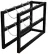 Rack pour bouteilles, 1 rangée de large x 4 rangées de profondeur, 16" de largeur x 50" de profondeur x 30" de hauteur, capacité de 4 bouteilles.