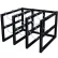 Rack pour bouteilles, 3 rangées de largeur x 3 rangées de profondeur, 44" de largeur x 38" de profondeur x 30" de hauteur, capacité de 9 bouteilles.
