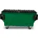 Benne à chargement frontal de 1 yard cube « Toter », avec pare-chocs, couleur vert « Waste » - FR010-00925