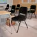 Flash Furniture Ergonomic Shell Stack Chair - Plastic - Padded Seat & Back - Black - Hercules Series - Pkg Qty 4