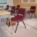 Flash Furniture Ergonomic Shell Stack Chair  - Plastic - Burgundy - Hercules Series - Pkg Qty 4