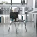 Chaise empilable Flash Furniture - Plastique - Noir - Structure en titane - Série Hercules - Lot de 4