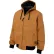 Tough Duck Hooded Bomber Jacket, 3XL, Brown