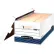 Fellowes Stor/File™ Letter Boxes, 24"L x 12"W x 10"H, White & Blue - Pkg Qty 12