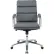 Fauteuil de direction moderne en cuir reconstitué antimicrobien Interion® à motif nervuré, gris anthracite