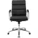 Fauteuil de direction moderne en cuir reconstitué antimicrobien Interion® à structure nervurée, noir
