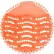 Globe Commercial Products™ Anti-Splash EVA Urinal Screen, Orange Mango, 10/Case