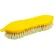 Brosse à récurer à poils en polyéthylène pointus Globe Commercial Products™, jaune