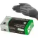 Gants en nitrile Globe Commercial Products™, sans poudre, 5 mil, XL, noirs, boîte de 100