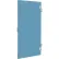 ASI Global Partitions Polymer Inward Swing Partition Door - 26"W Charcoal