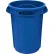 Poubelle ronde en plastique Global Industrial™, 55 gallons, bleue