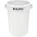 Poubelle ronde en plastique Global Industrial™, 55 gallons, blanche