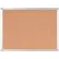 Merangue Ayda Cork Bulletin Board, 36"W x 24"H, Aluminum Frame