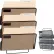 Merangue 3 Slot Mesh Wall File Holder, Black