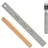 Règle flexible Merangue en acier inoxydable avec dos en liège, 30,5 cm de long, argent