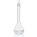Fiole volumétrique, en verre bombé, classe A, de type « To Contain » (TC), conforme à la norme ASTM E288, 100 ml, 6 par boîte