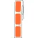 Étiquette thermique directe Cryo de Globe Scientific™, 27 x 13 mm, pour flacons cryogéniques, orange, 1 000 unités par rouleau