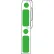 Globe Scientific™ Cryo Label/Dot Combo, 33x13mm & 9.5mm Dot For 2.0mL Tubes, Green, 500/Roll
