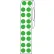 Globe Scientific™ Cryo Direct Thermal Label, 9.5mm Dots For 1.5mL Tubes, Green, 4000/Roll