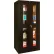 Armoire de rangement fixe Hallowell® 400 SV, 36" de largeur x 18" de profondeur x 72" de hauteur, à monter soi-même, couleur « Midnight Ebony »
