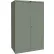 Armoire de rangement commerciale Hallowell série 400, 122 cm L x 61 cm P x 183 cm H, grise, non assemblée