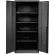 Armoire de rangement industrielle Hallowell série 800, 48" de largeur x 18" de profondeur x 78" de hauteur, couleur ébène, à monter