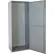 Casier Hallowell® à 1 étage et 1 porte pour l'échange d'uniformes, 32-9/16" de largeur x 21" de profondeur x 84" de hauteur, gris foncé, livré monté