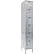 Casier Hallowell® à 6 niveaux et 6 portes en acier inoxydable, 30,5 cm (L) x 45,7 cm (P) x 198 cm (H), gris, assemblé